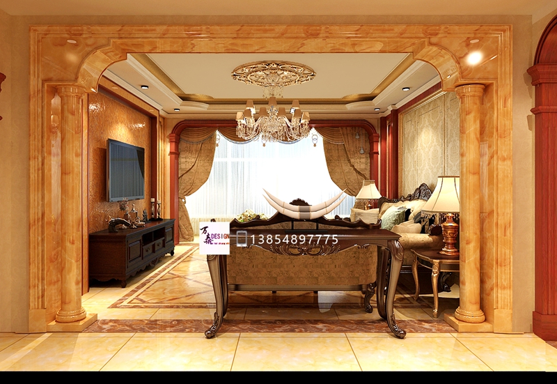 *安泰**宝盛广场180平——典雅欧式风格尽显奢华品质