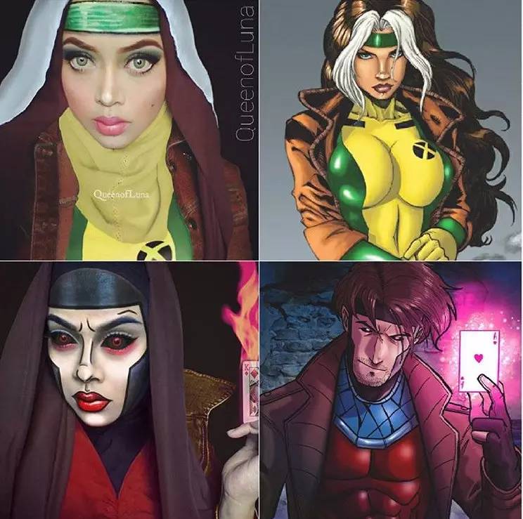 姑娘你把自己化成这样可以直接去迪斯尼上班了