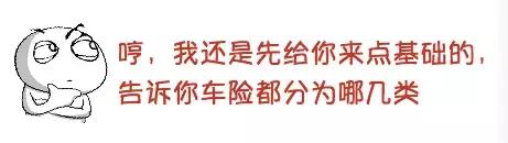 最新车险种类大全及图解,涨知识买保险