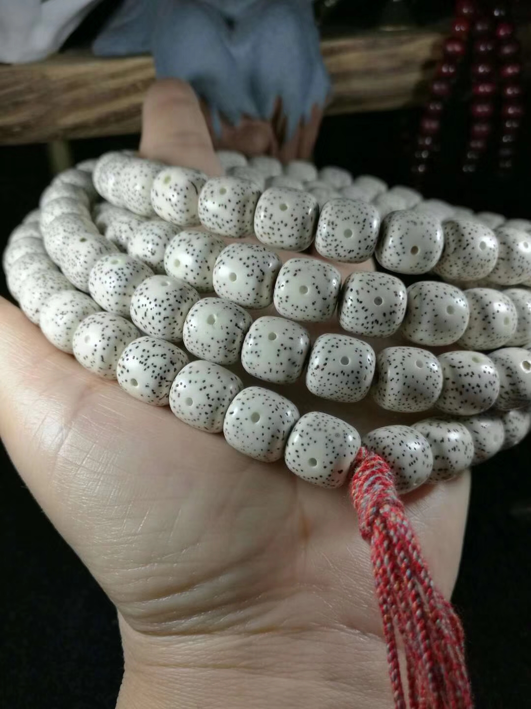 星月菩提尖货,极品星月菩提大留白鸡油黄