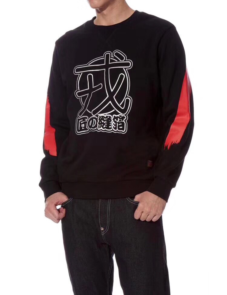 立领长袖保暖卫衣,国潮红色加绒加厚印花卫衣