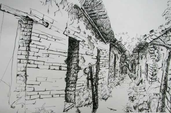 风景速写门窗户速写教案,速写技法：速写人物范本