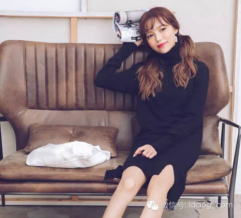 穿白色超长款毛衣,长毛衣款款洋气时髦