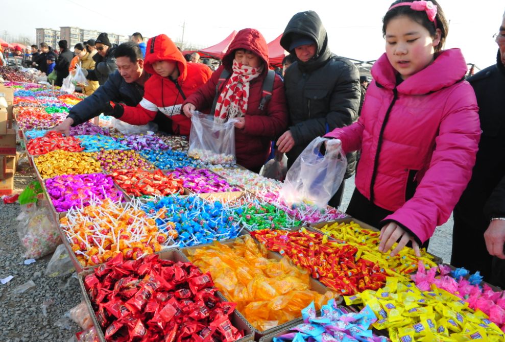 办年货快来坨里赶大集,赶大集办年货浓浓年味迎春节
