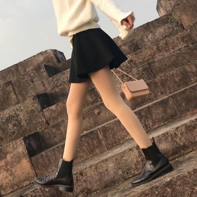 光腿神器冬天怎么搭配,女生冬天穿光腿神器不冷吗