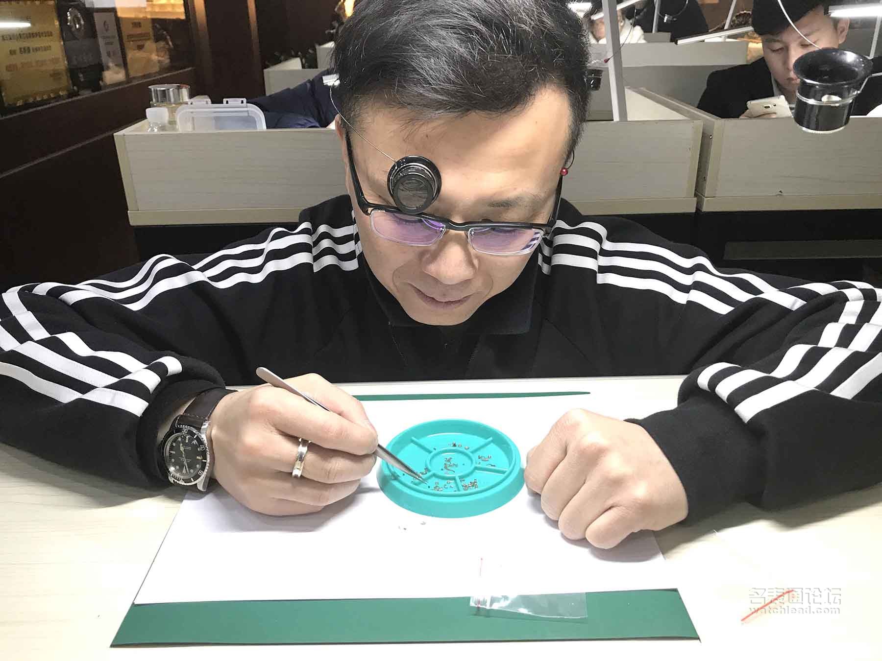 浪琴表如何保养和维修,修表教程浪琴八针月相