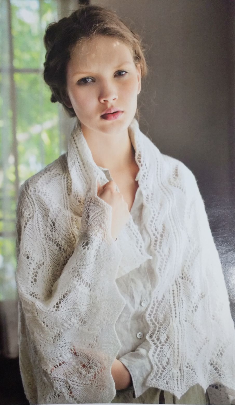 马海毛毛线披肩夏季薄款编织视频,用马海毛编织的大披肩