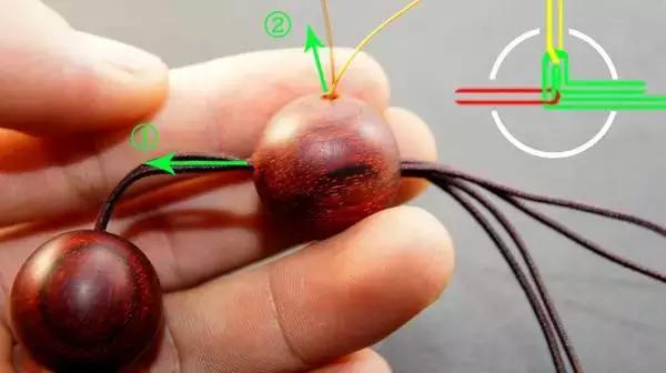 佛珠吉祥结的编法教程,手串绳吉祥结打法