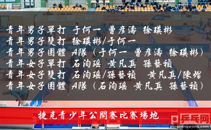 国乒捷克公开赛最新消息,捷克青少年赛事