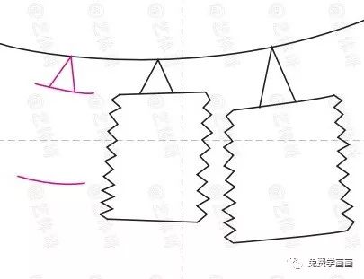儿童画一年级简单,灯笼怎么画中国风简单又好看