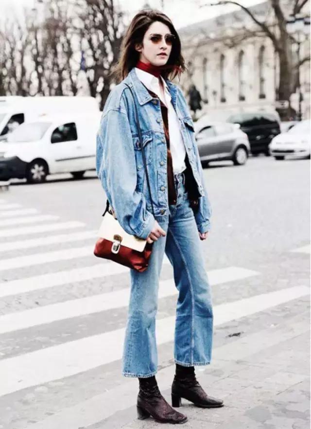 oversize微胖穿搭春季,这个春天一定要买条绿裤子