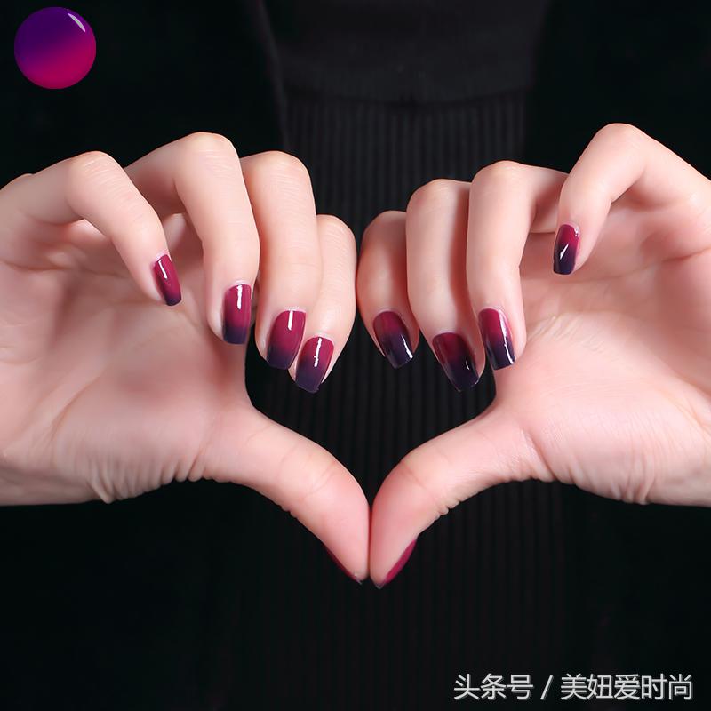 好看渐变色美甲,渐变粉色的超美丽梦幻美甲图片