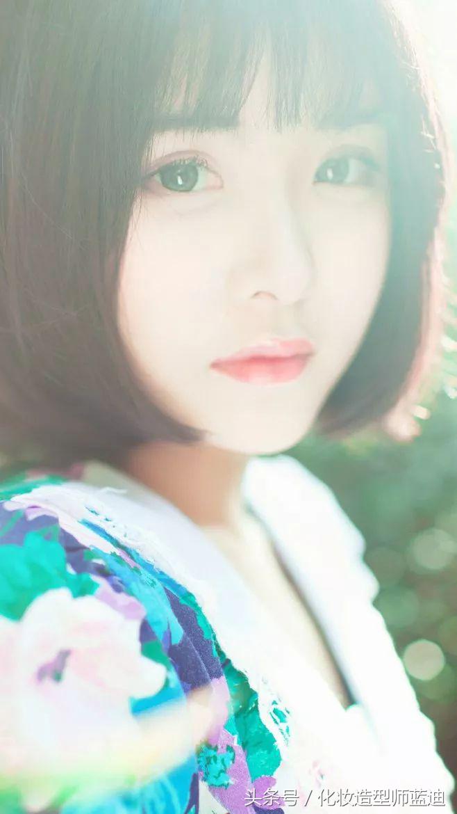 韩式泡面头短发,内扣短发适合什么颜色