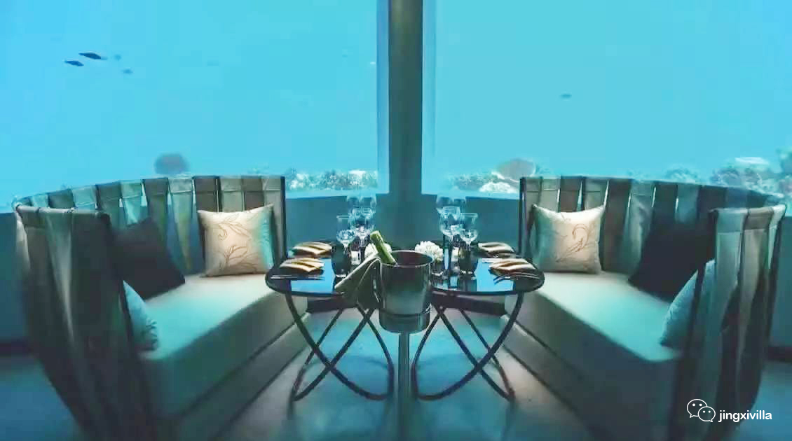 马尔代夫法式水上餐厅,马尔代夫海底餐厅视频