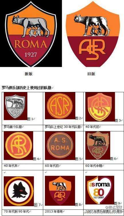 罗马新队徽是什么,豪门足球队徽图片大全