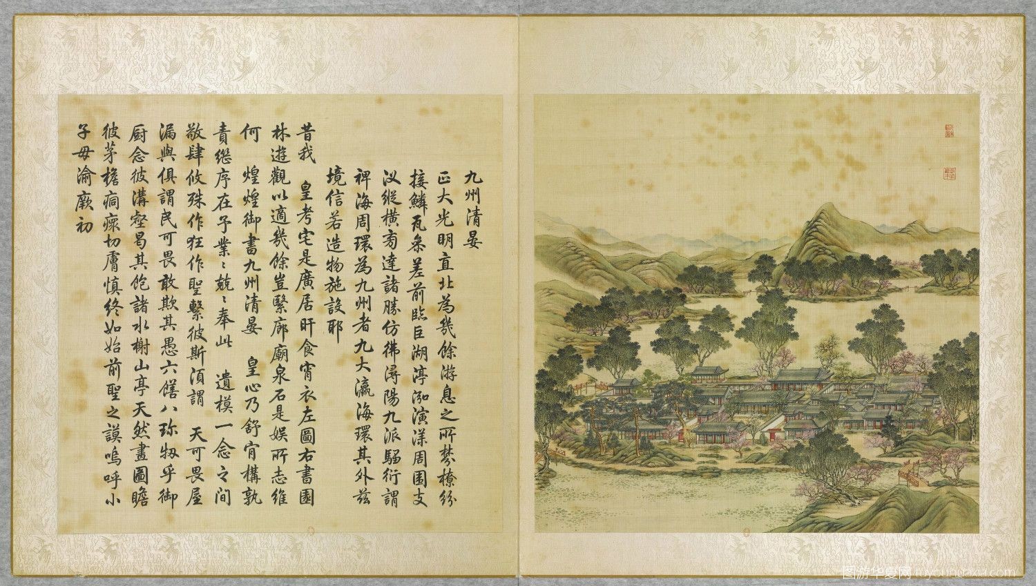 圆明园各个景点的复原图,图游华夏