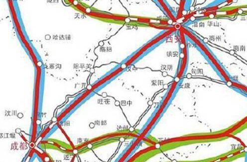 重庆至西安高铁最新规划路线图,重庆到西部高铁规划