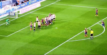 梅西任意球vsc罗任意球,梅西生涯第60次任意球破门