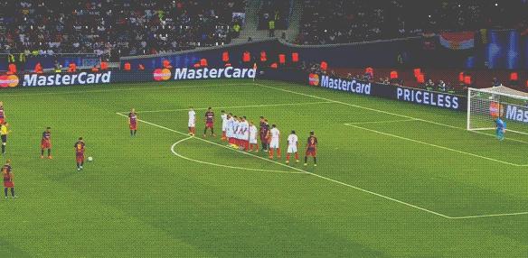 梅西任意球vsc罗任意球,梅西生涯第60次任意球破门