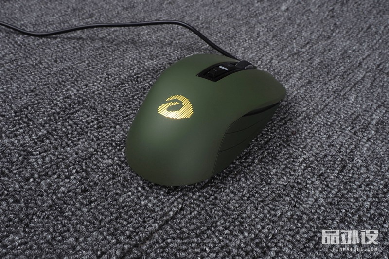 达尔优牧马人em915鼠标拆解,达尔优em915黑色裂纹版游戏鼠标