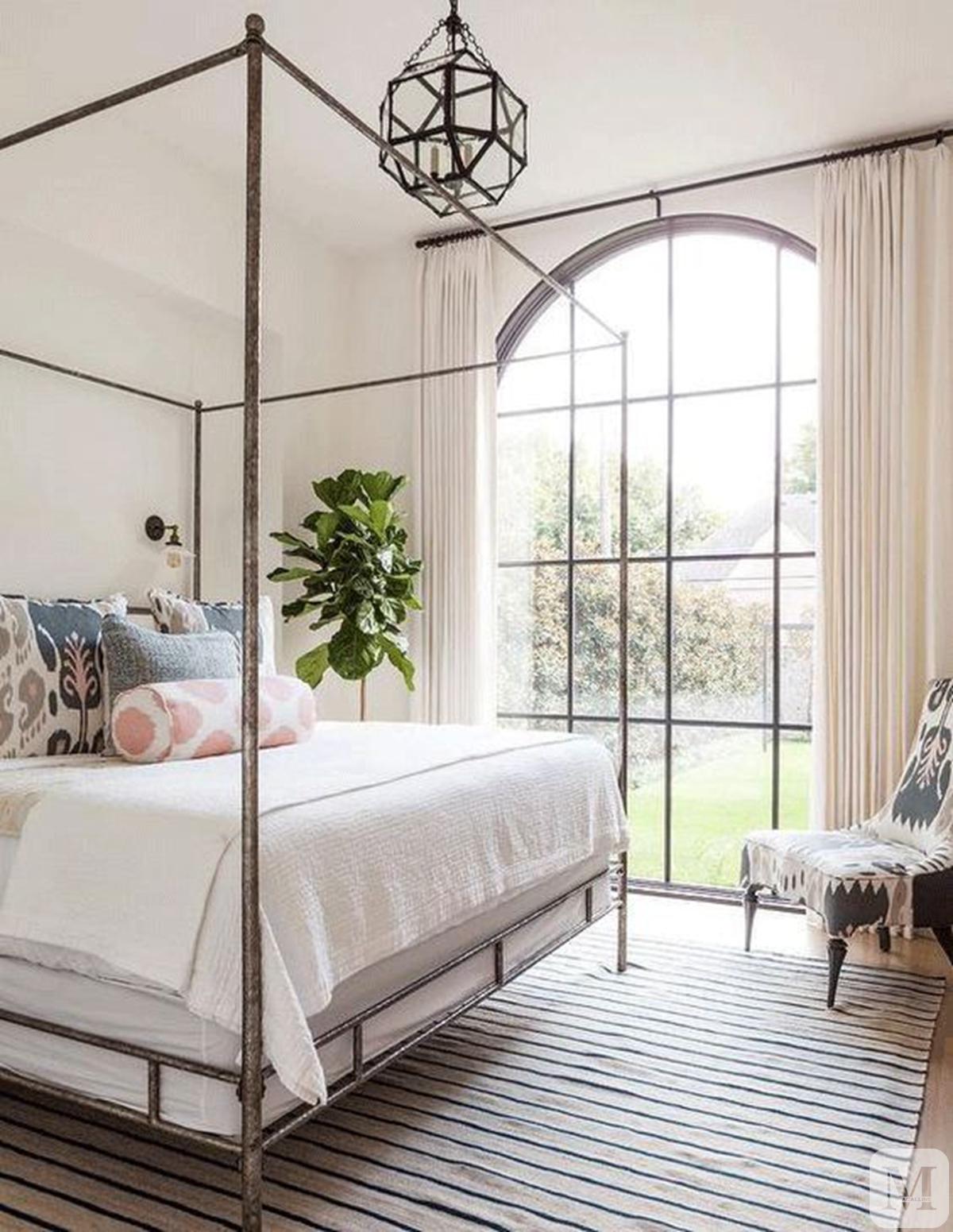 法式卧室黑色床搭配效果图,豪宅卧室上下铺