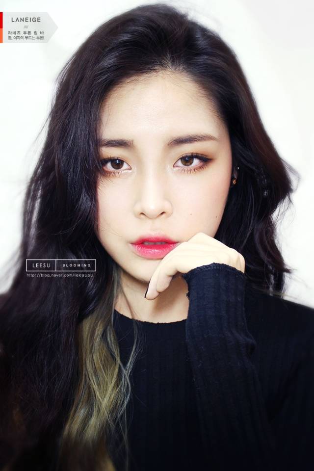 兰芝双色哑光唇膏,韩国美妆博主lee