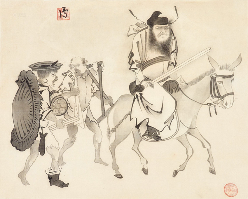 这个人奇丑无比，但在民间却威望极高，都说：将其放在门口能辟邪