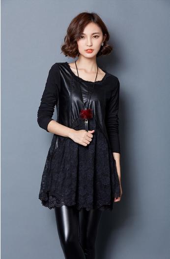 2015新款打底蕾丝长袖,今年最爆款加绒蕾丝打底