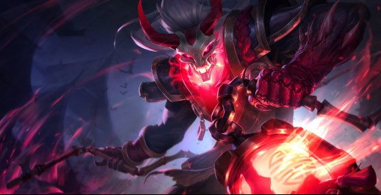 腥红之月伊芙琳皮肤原画,血月皮肤推荐