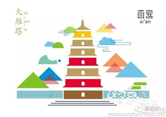 中国风建筑手绘插画,卡通手绘城市建筑插画