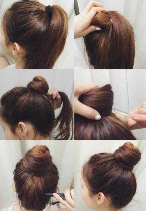 丸子头的扎法简单易学好看头发多,低丸子头简单扎法慵懒风丸子头