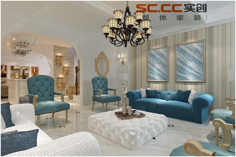 青岛红墅湾别墅德式装修,青岛世茂红墅湾别墅275平