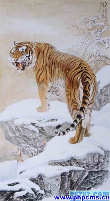 工笔虎技法,工笔虎教学