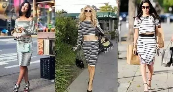 条纹单品怎么穿才好看,条纹时髦上衣怎么搭配好看