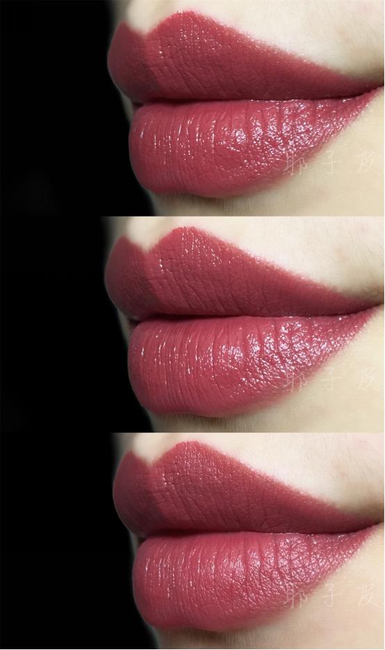 紫调豆沙色口红和红调豆沙色口红,巴黎欧莱雅161口红轻吻豆沙