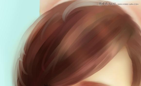 sai手绘教程用ps,ps人像卡通手绘效果