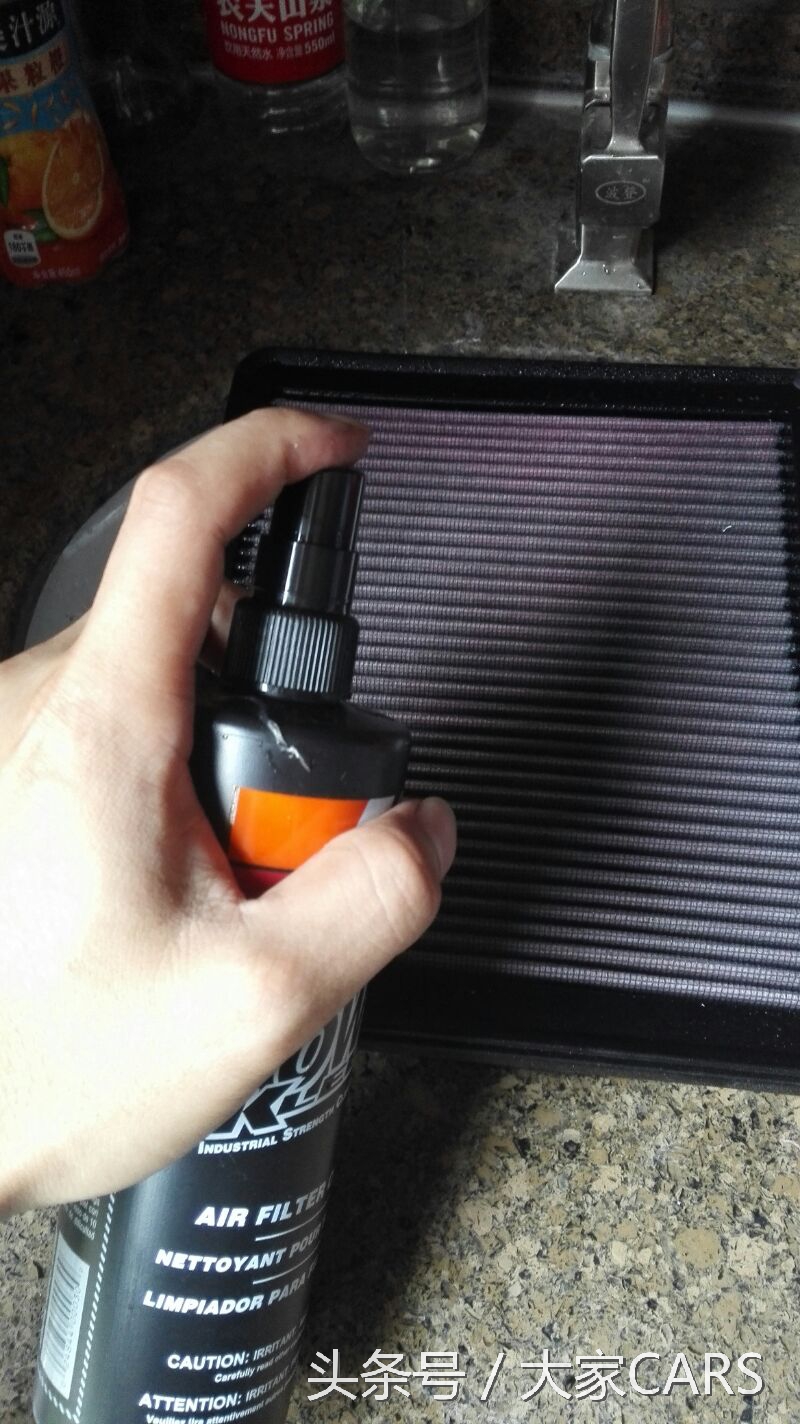 kn风格过滤效果,kn高流量空气滤芯清洗教学