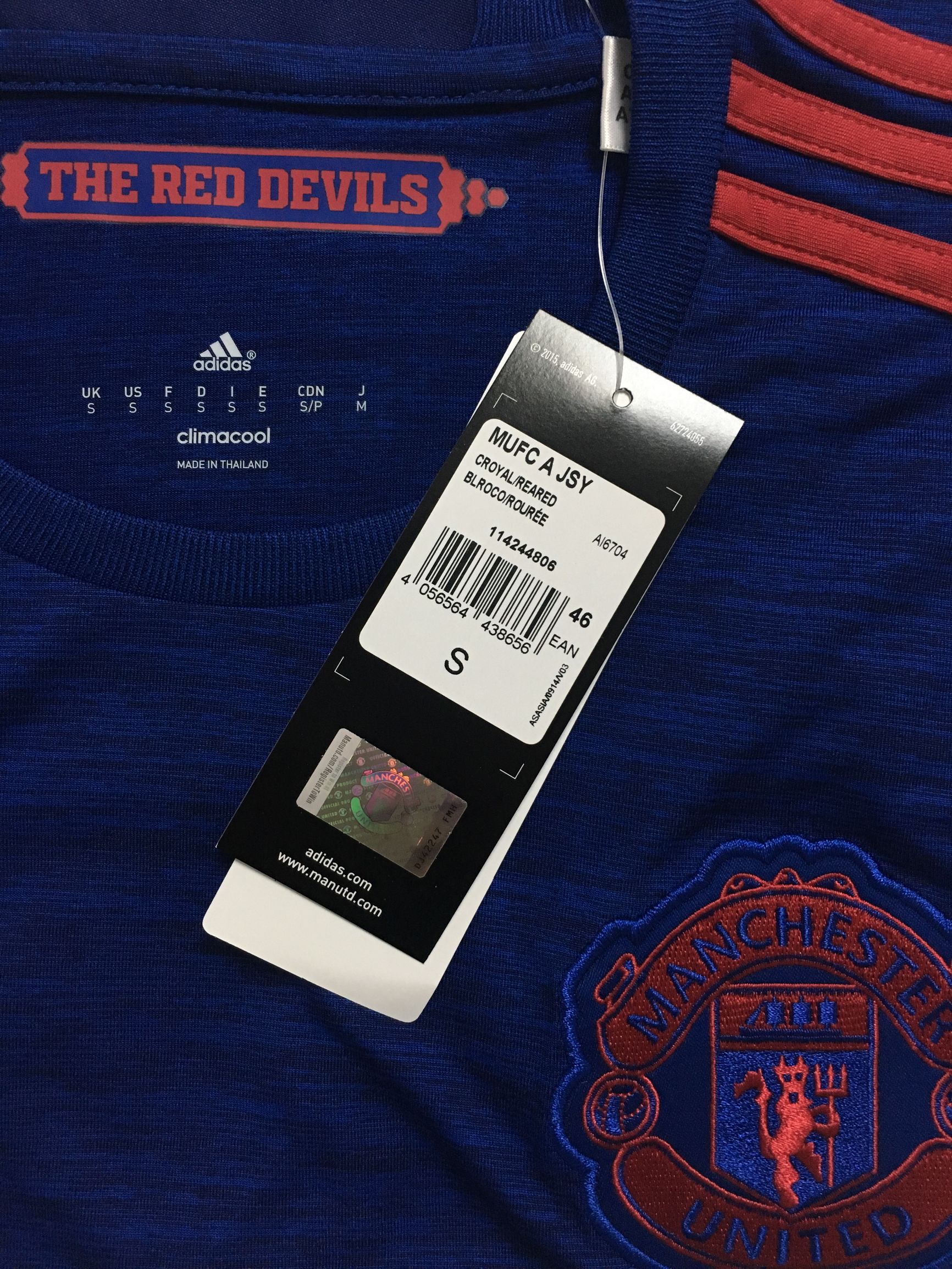 曼联历年客场球衣一览图阿迪达斯,曼联16-17赛季客场球衣