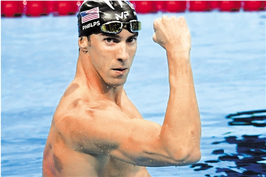 飞鱼菲尔普斯拔罐,飞鱼拔罐