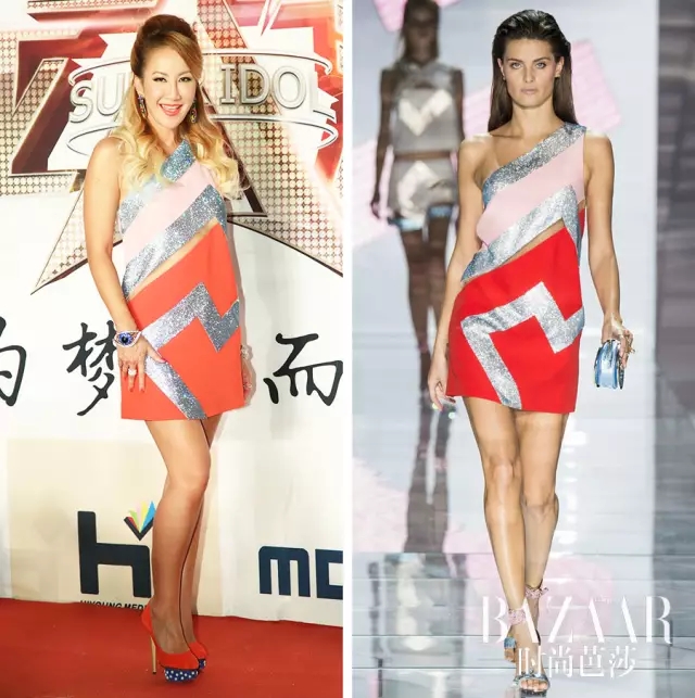 贝克汉姆为李玟颁奖,李玟与贝克汉姆