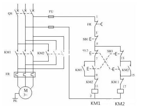 三相异步电动机正转控制线路,三相异步电动机正反转控制电路图