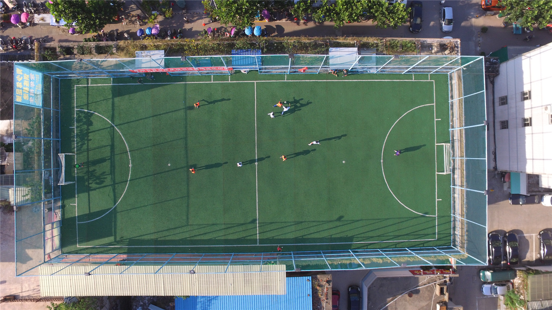 阜阳足球比赛视频,空中看阜阳大型航拍