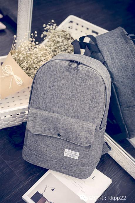 校园双肩包女大容量外出时尚,学院风大容量双肩包女包