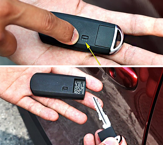 无钥匙进入车型钥匙没电怎么启动,带有无钥匙进入系统的车