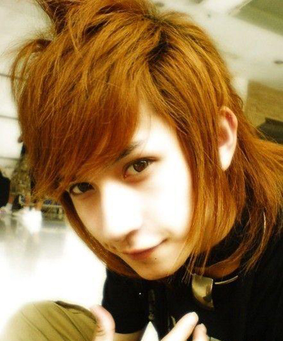 男生长发烫发染发,发质偏软长发长脸男生烫发