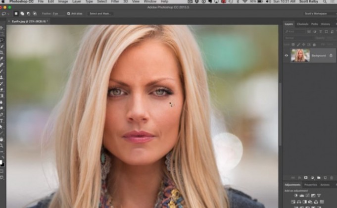 用ps修复大小眼,ps改善大小眼