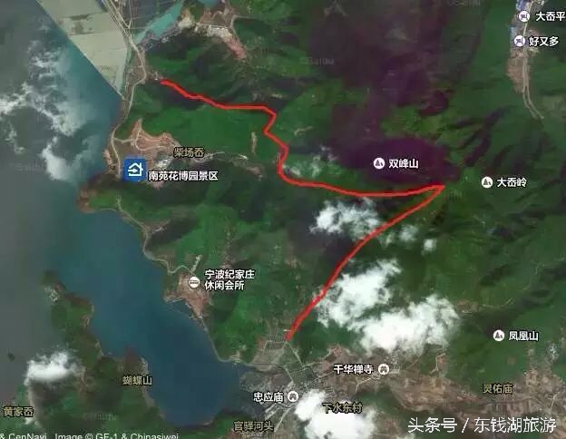 东钱湖旅游攻略徒步路线图,东钱湖古道徒步