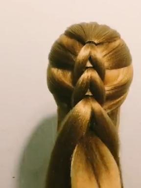 甜美编发发型教程图解,手残党短发超简单编发教程