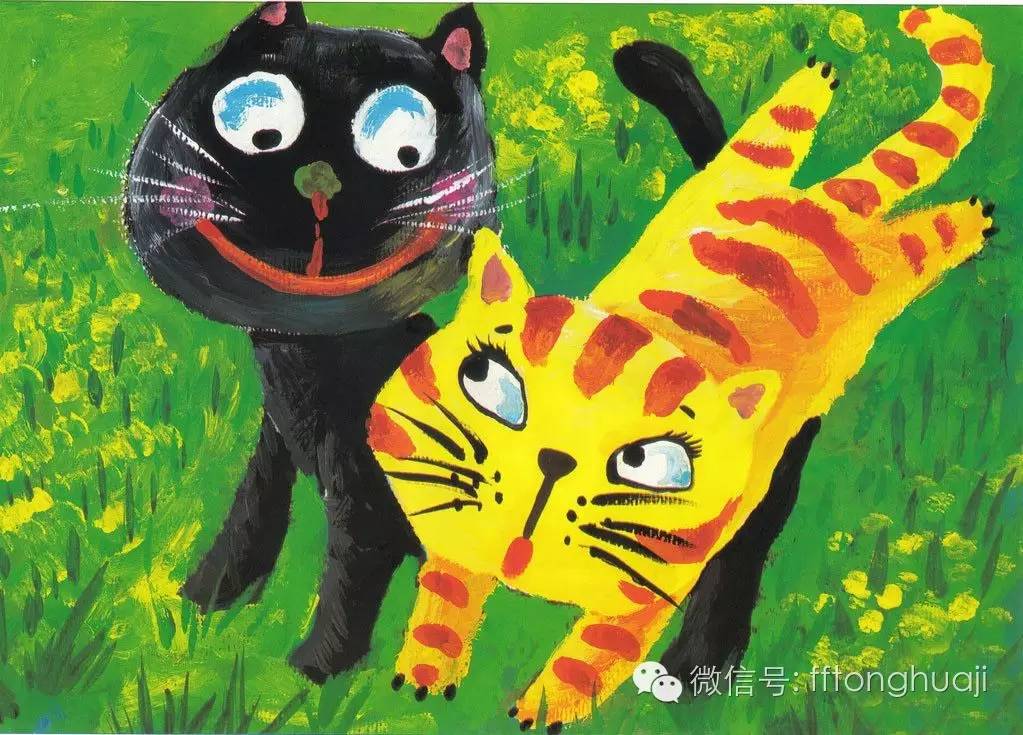 儿童画画适合的画笔,儿童绘画颜料画教程简单