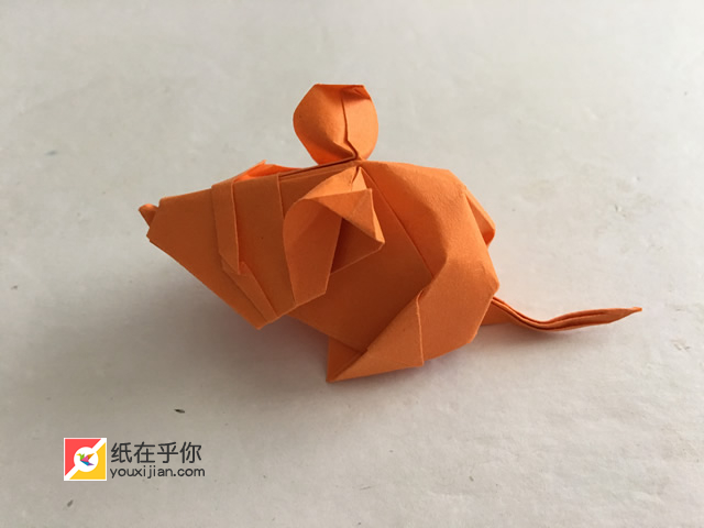 折纸老鼠最简单的折法,折纸老鼠最简单的方法
